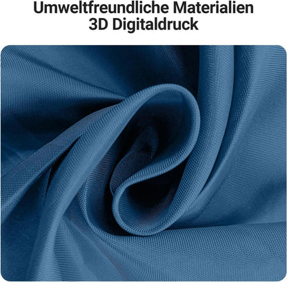 Duschvorhang Dunkelblau 260x200cm Wasserabweisend & Antischimmel mit beschwertem Saum