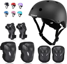 Kinder Fahrradhelm Knieschoner Set Skaterhelm Skateboard Roller