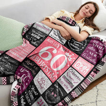 Yesbird 60. Geburtstag Frauen Deko Geschenk Decke 150x130CM