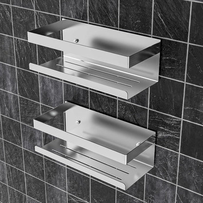 Duschablage ohne Bohren Edelstahl SUS304 2er Set Badezimmer