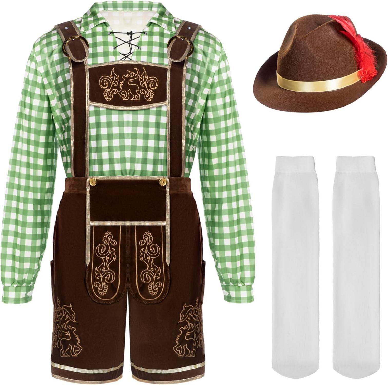 Bayerisches Oktoberfest-Kostümset für Herren Halloween Bierfest