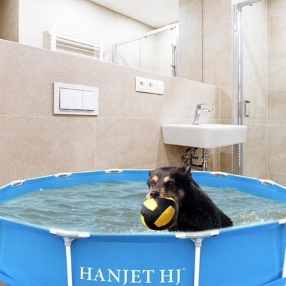 Hanjet Metallrahmen Pool Ø152x38cm Blau für Garten Schwimmen