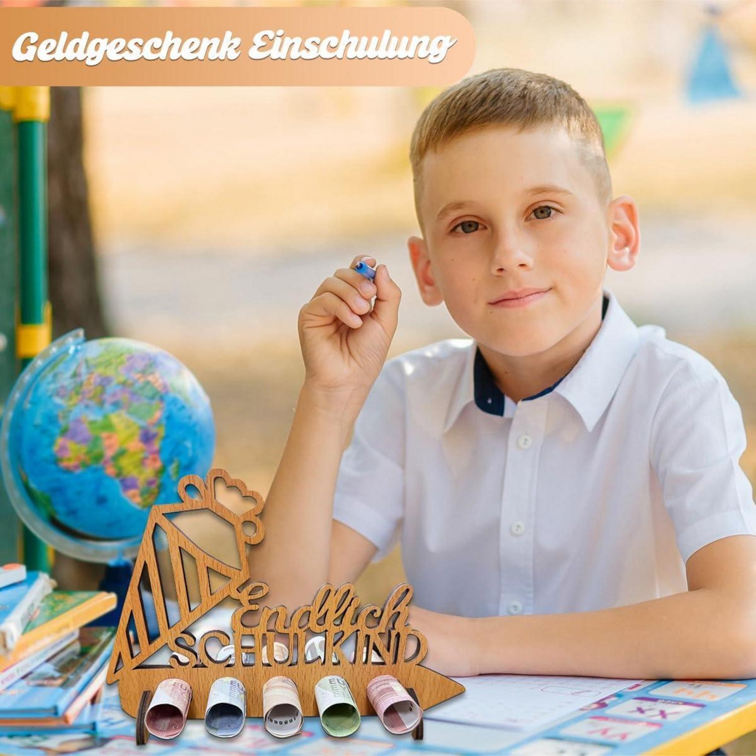 Holz Schultüte Geldgeschenk Einschulung Einschulungsgeschenk Jungen Mädchen