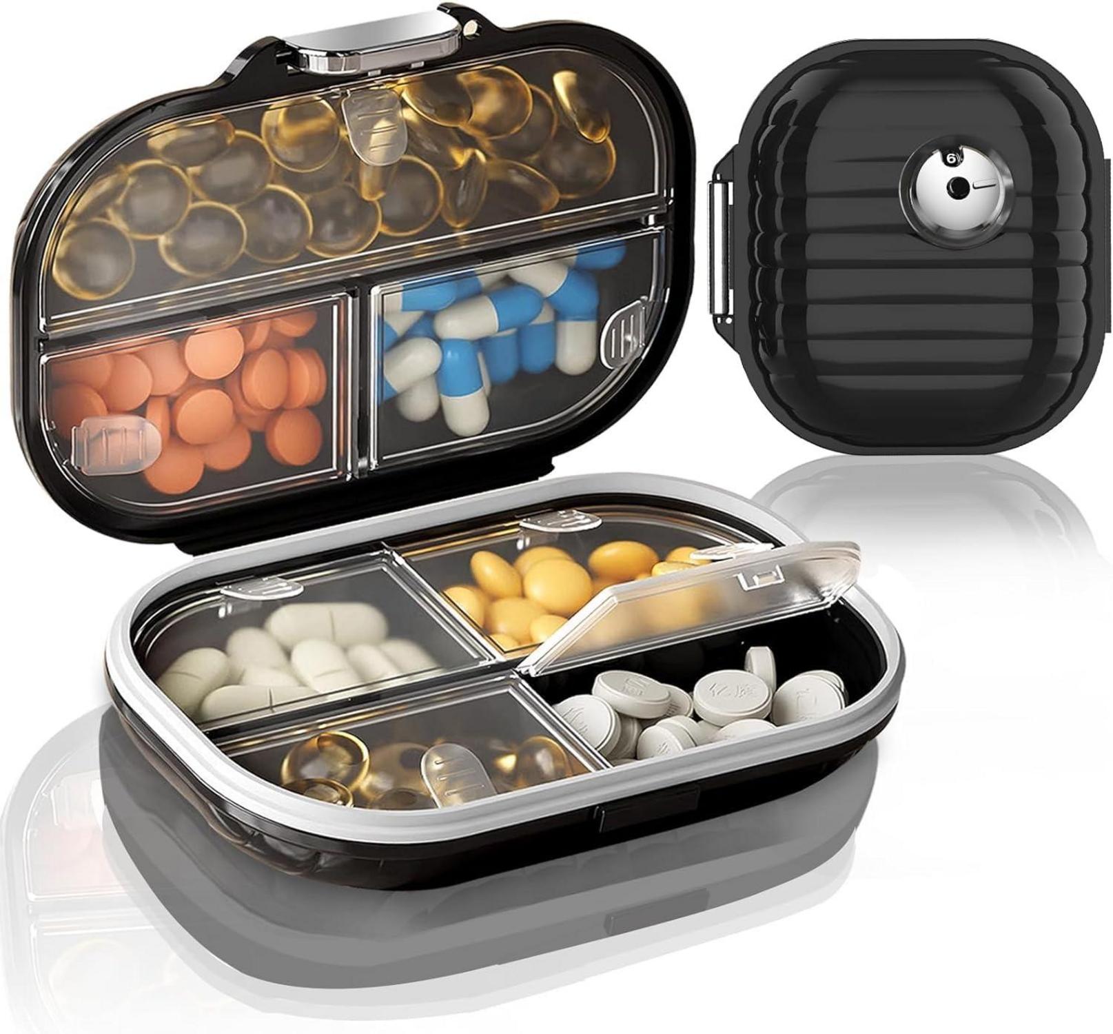 Pillendose für Unterwegs Tablettenbox 7 Tage Reise Pillenbox