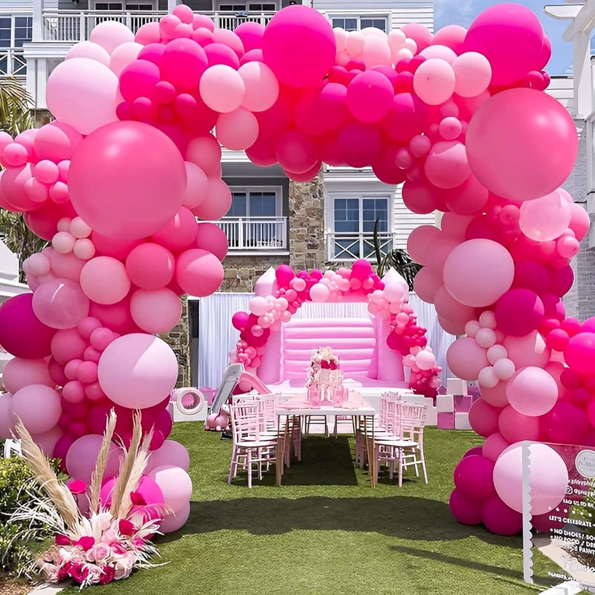 Luftballons Girlande Set Rosa 130 Stück 18 12 10 5 Zoll Helium