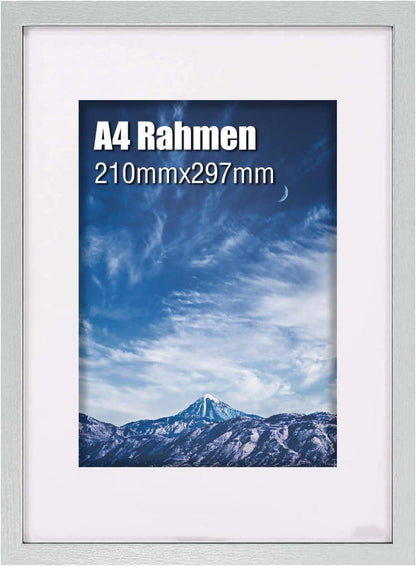 Bilderrahmen A4 Holzplakatrahmen Plexiglasfenster Wohnzimmer