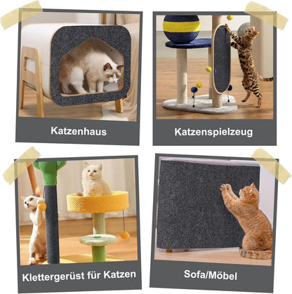 Katzenkratzmatte Selbstklebend Anti-Kratz Tape Dunkelgrau 40cm 2m