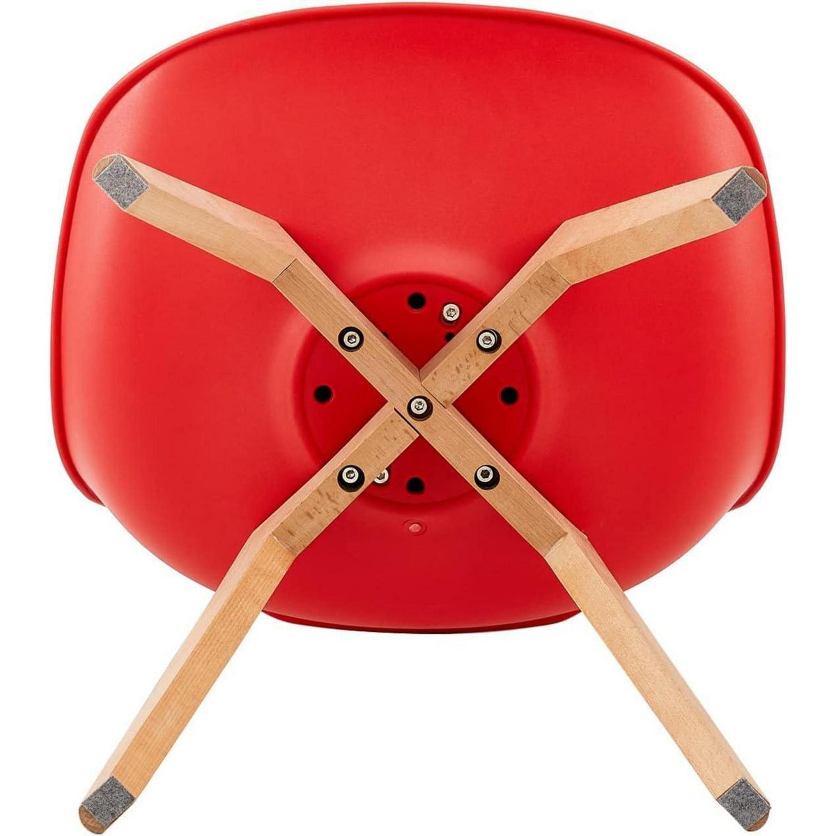 8 Esszimmerstühle Bugholz rot, skandinavisches Design