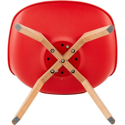8 Esszimmerstühle Bugholz rot, skandinavisches Design