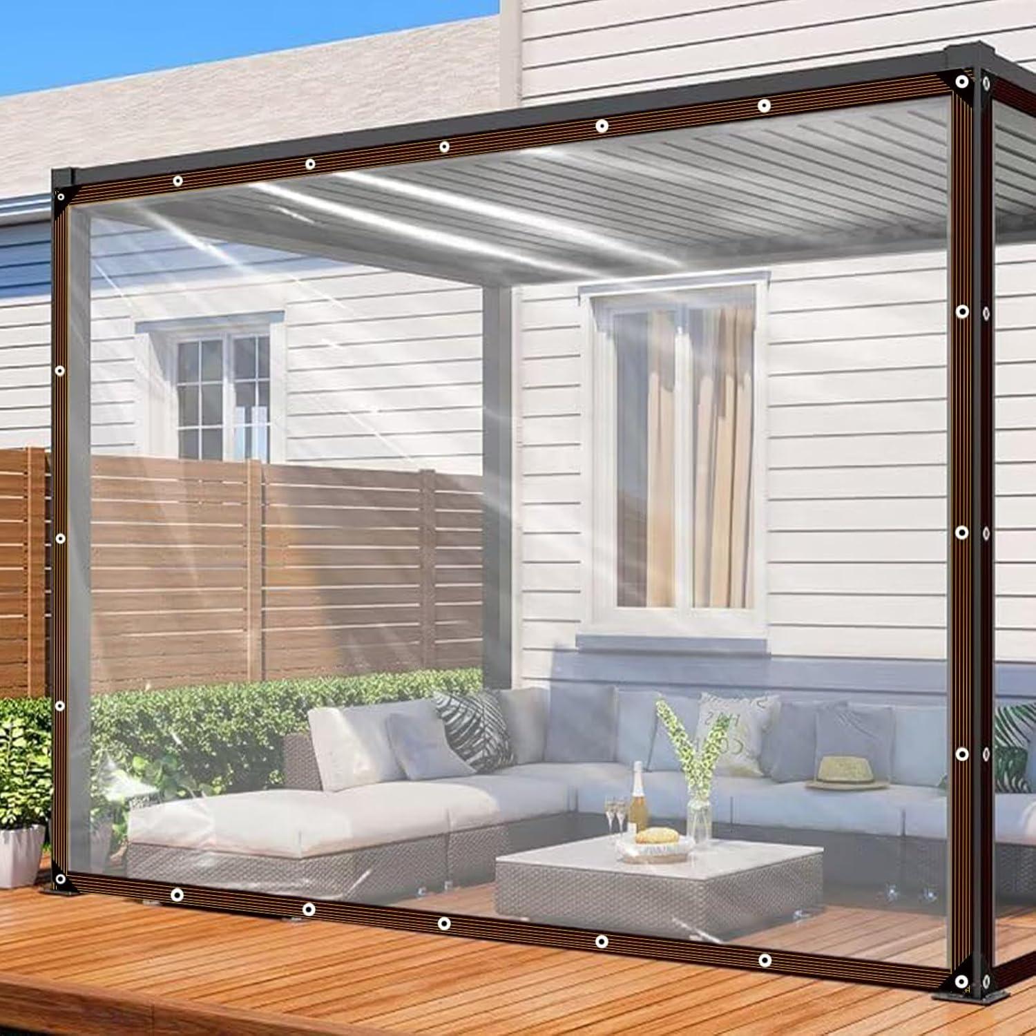 Transparente Wasserdichte Abdeckplane 2x3m - Vielseitige Durchsichtige