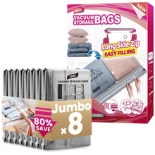 Vakuumbeutel Extra Groß 100x70 cm – 8er Set zum Platzsparen