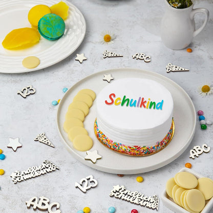 Schulkind Einschulung Holz Konfetti Set für Mädchen Junge