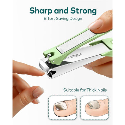 Professioneller Anti-Spritz Nagelknipser mit Nagelfeile und