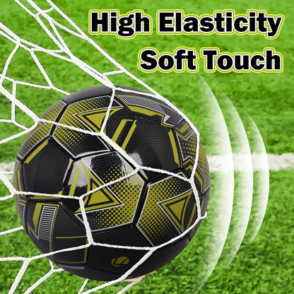 Fantecia Fußball Indoor Outdoor Training Lederfußball mit Pumpe