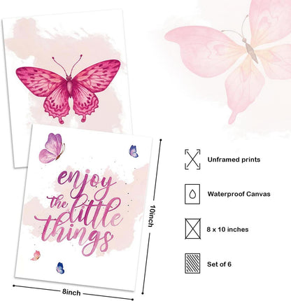 Aquarell Schmetterling Poster Motivationszitate Wandbilder