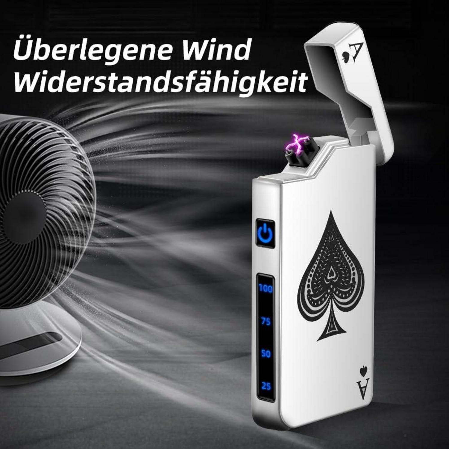 Elektrisches Lichtbogen Feuerzeug USB Aufladbar Sturmfeuerzeug Winddicht Plasma