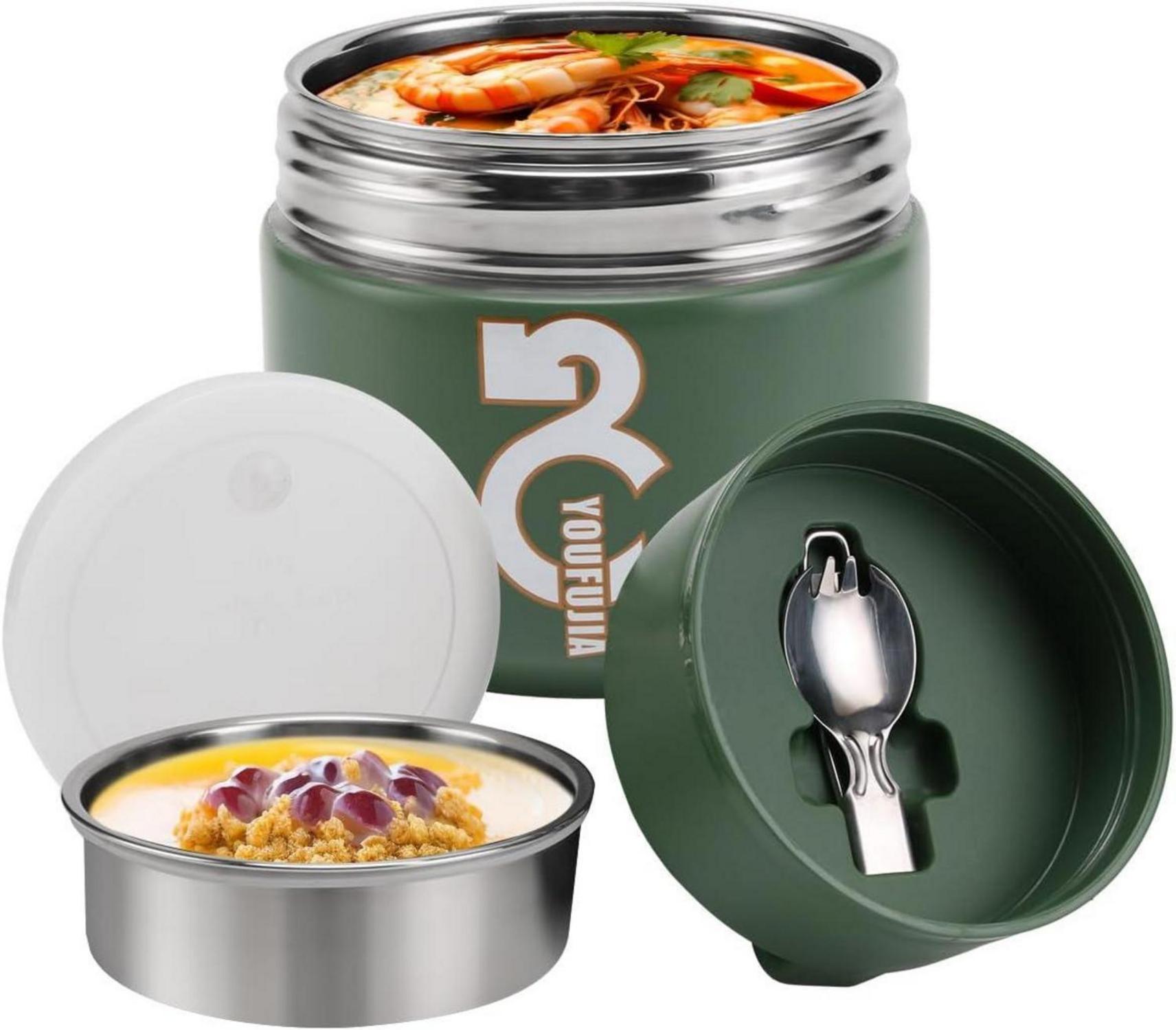 Thermobehälter Essen 1300ml Edelstahl Warmhaltebox Kinder