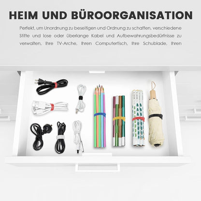 120 Klett Kabelbinder Wiederverschließbar – Kabelmanagement Set