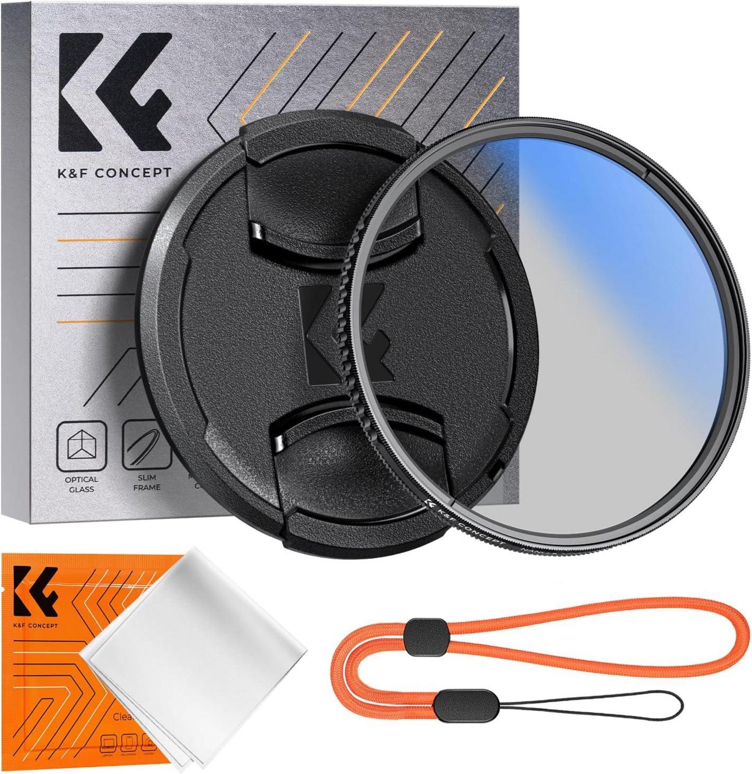 Professioneller 49mm Polfilter CPL mit Objektivdeckel und