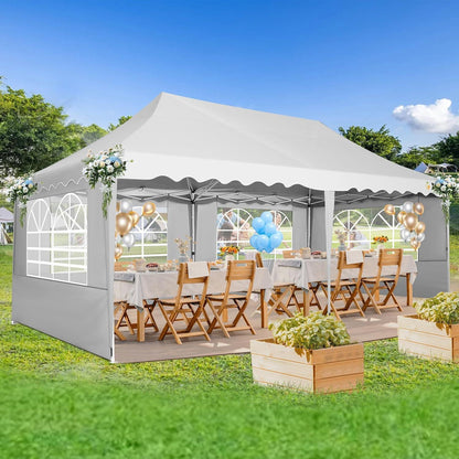 Faltpavillon 3x6 mit Seitenwänden – Wasserdicht & UV-Schutz