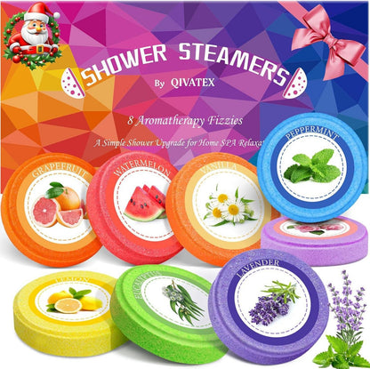 Duschbomben Aromatherapie Set Adventskalender Füllung 8 Stück