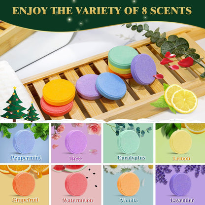 Duschbomben Aromatherapie Set Adventskalender Füllung 8 Stück
