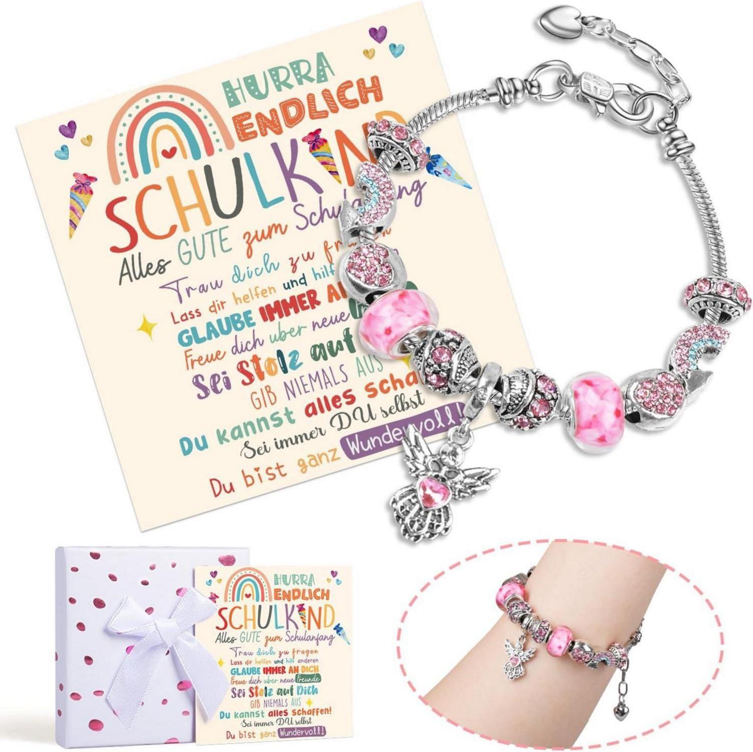 Einschulung Geschenk Mädchen Armbänder Schulkind Schultüte