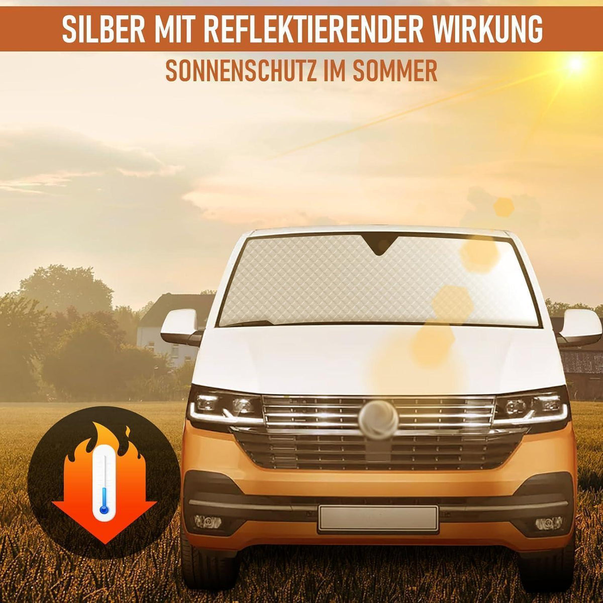 Thermo Jalousien Set VW T4 SWB - 8tlg. Sonnenschutz Matte