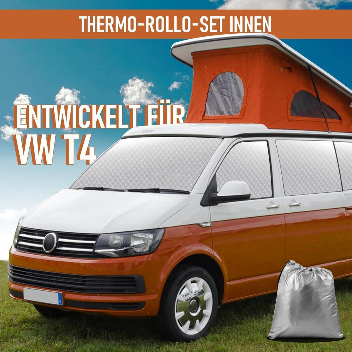 Thermo Jalousien Set VW T4 SWB - 8tlg. Sonnenschutz Matte