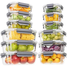 GENICOOK 24-teiliges Glas Frischhaltedosen Set Luftdicht für
