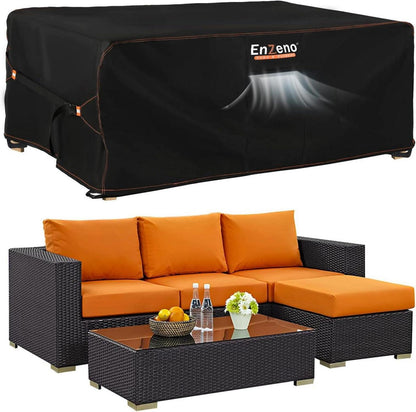 Gartenmöbelabdeckung Wasserdicht Winterfest Oxford 420D Rechteckig