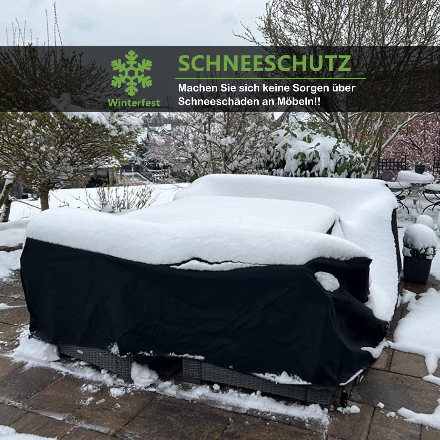 Gartenmöbel Abdeckung 420D Oxford Wasserdicht Winterfest 200x150x74cm