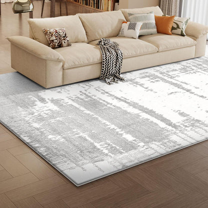 Teppich Grau Flauschig Moderner Schwamm 200x300 Wohnzimmer