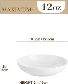 MALACASA 4tlg. Pastateller Suppenteller Salatteller 1250ml