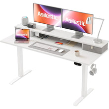 Elektrischer Höhenverstellbarer Schreibtisch 140 x 60 cm mit
