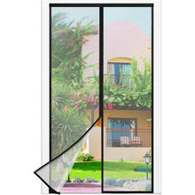 Magnetisches Fliegengitter für Balkontür, 100x220cm, Schwarz
