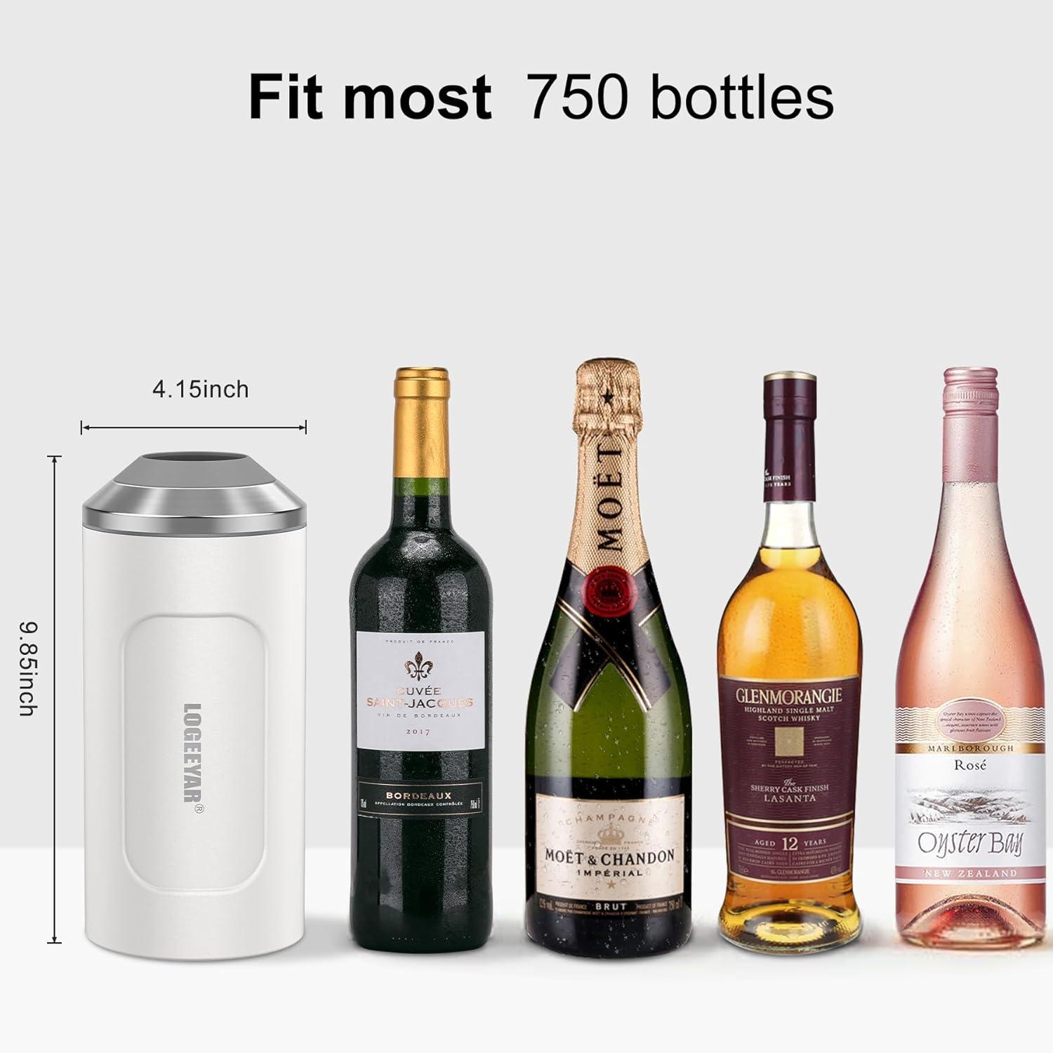 Weinkühler Champagnerkühler 750ml Tragbarer Edelstahl
