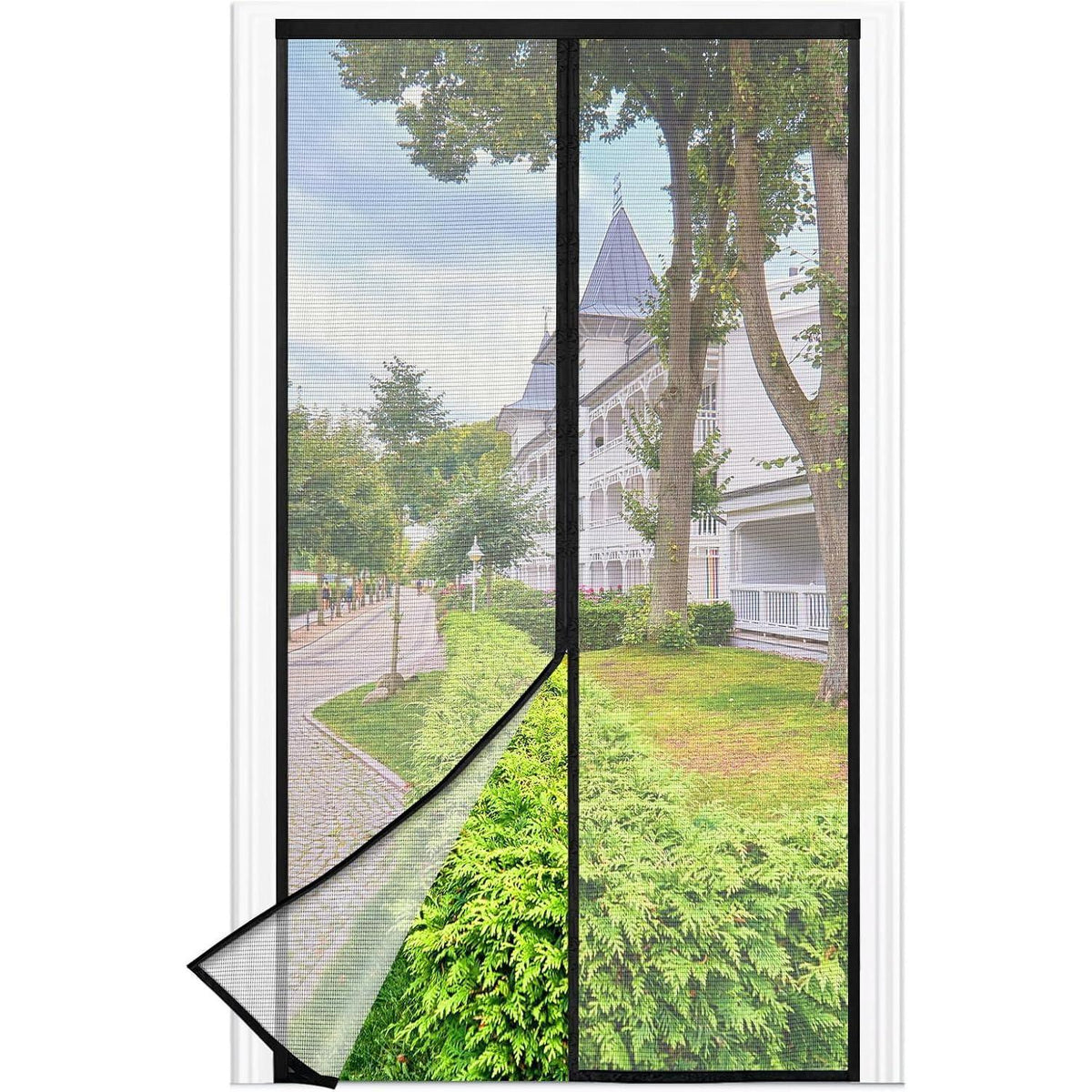 Fliegengitter Balkontür 80x200cm mit Magneten, ohne Bohren