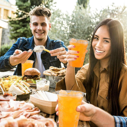 1000 Transparente Partybecher aus Kunststoff 350ml für Geburtstage Hochzeiten & Partys- Getränke & Desserts- Stabil & Mehrweg
