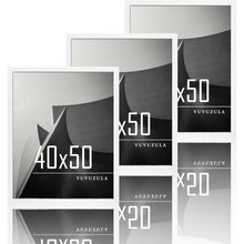 Bilderrahmen 40x50cm Weiß Holz Fotorahmen 3er Set