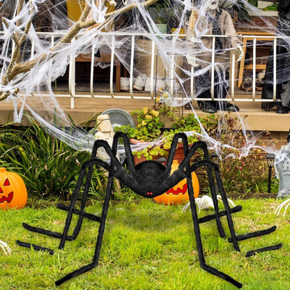 Halloween Deko Outdoor Große Spinne 150cm Gruselige Garten Dekoration