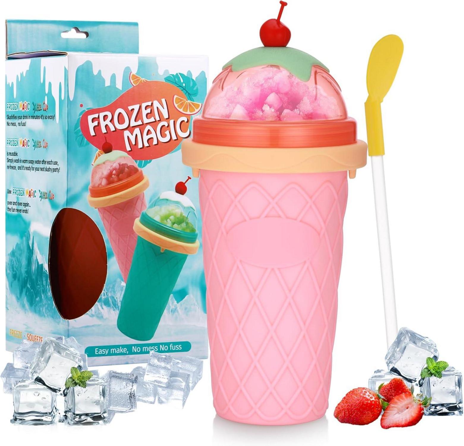 Slushy Maker Becher Silikon Slush Eis wiederverwendbarer