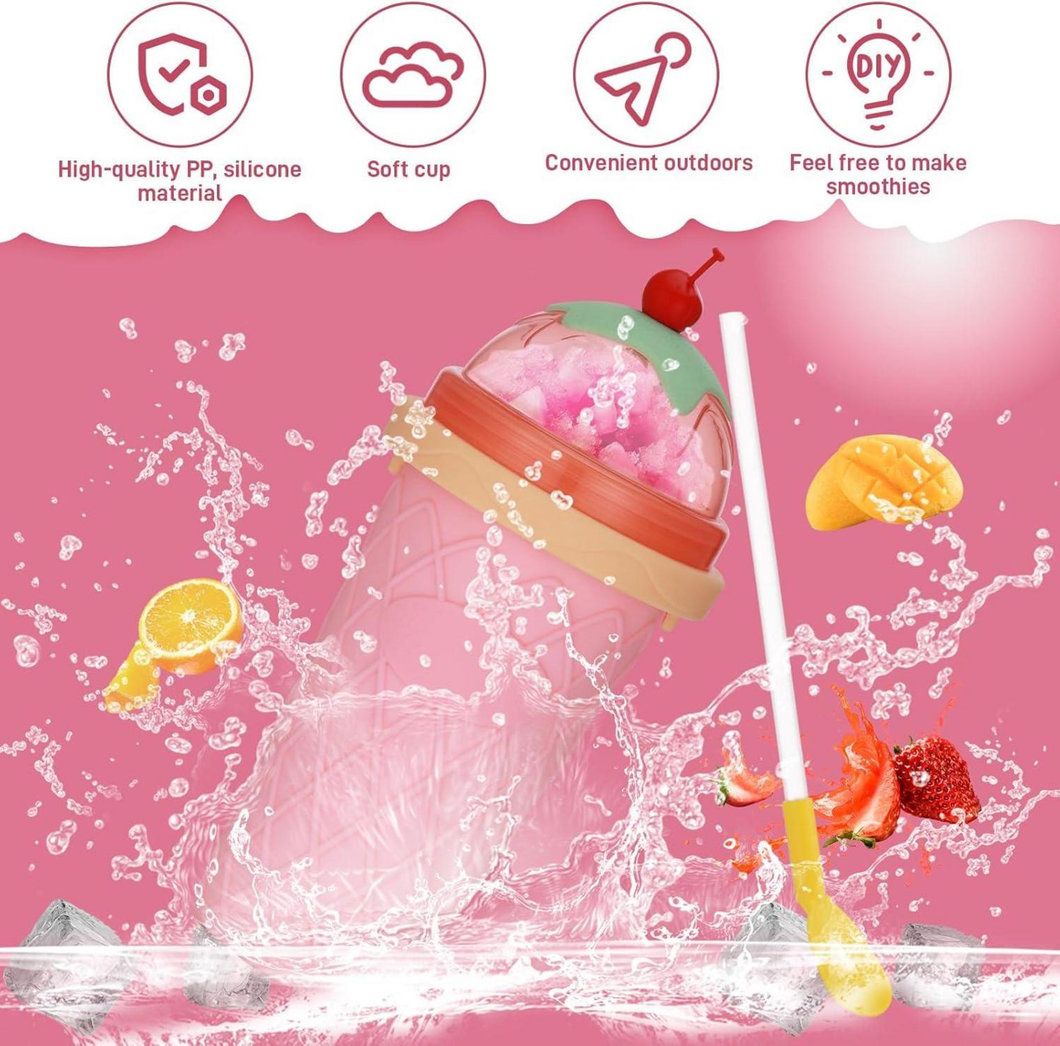Slushy Maker Becher Silikon Slush Eis wiederverwendbarer