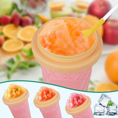 Slushy Maker Becher Silikon Wiederverwendbarer Slush Eisbecher