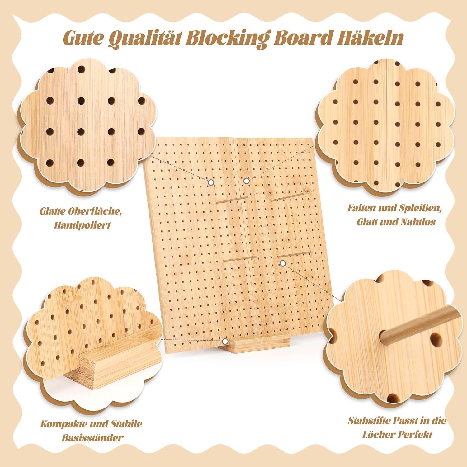 Granny Square Spanner Set mit 30 Stiften und Faltempfehlung
