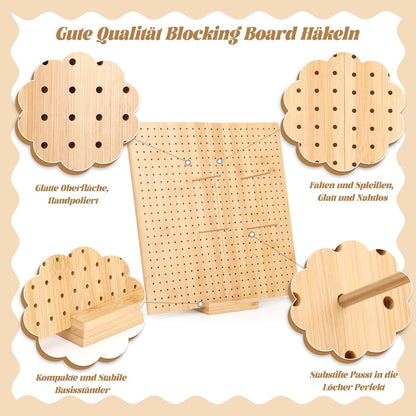 Granny Square Spanner Set mit 30 Stiften und Faltempfehlung