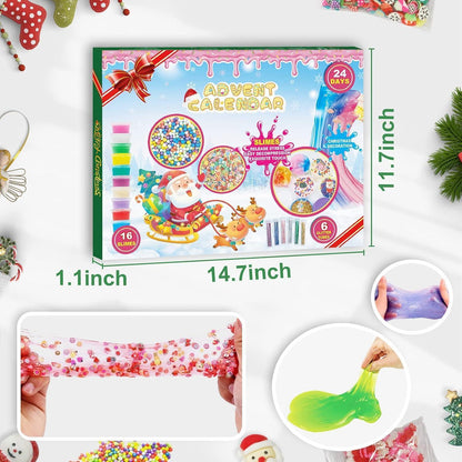 DIY Crystal Schleim Adventskalender 2026 für Jungen Mädchen