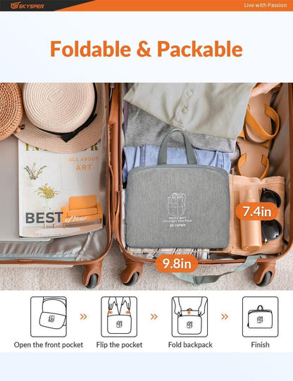 Ultraleichter Faltbarer 20L Wanderrucksack Daypack Reiserucksack