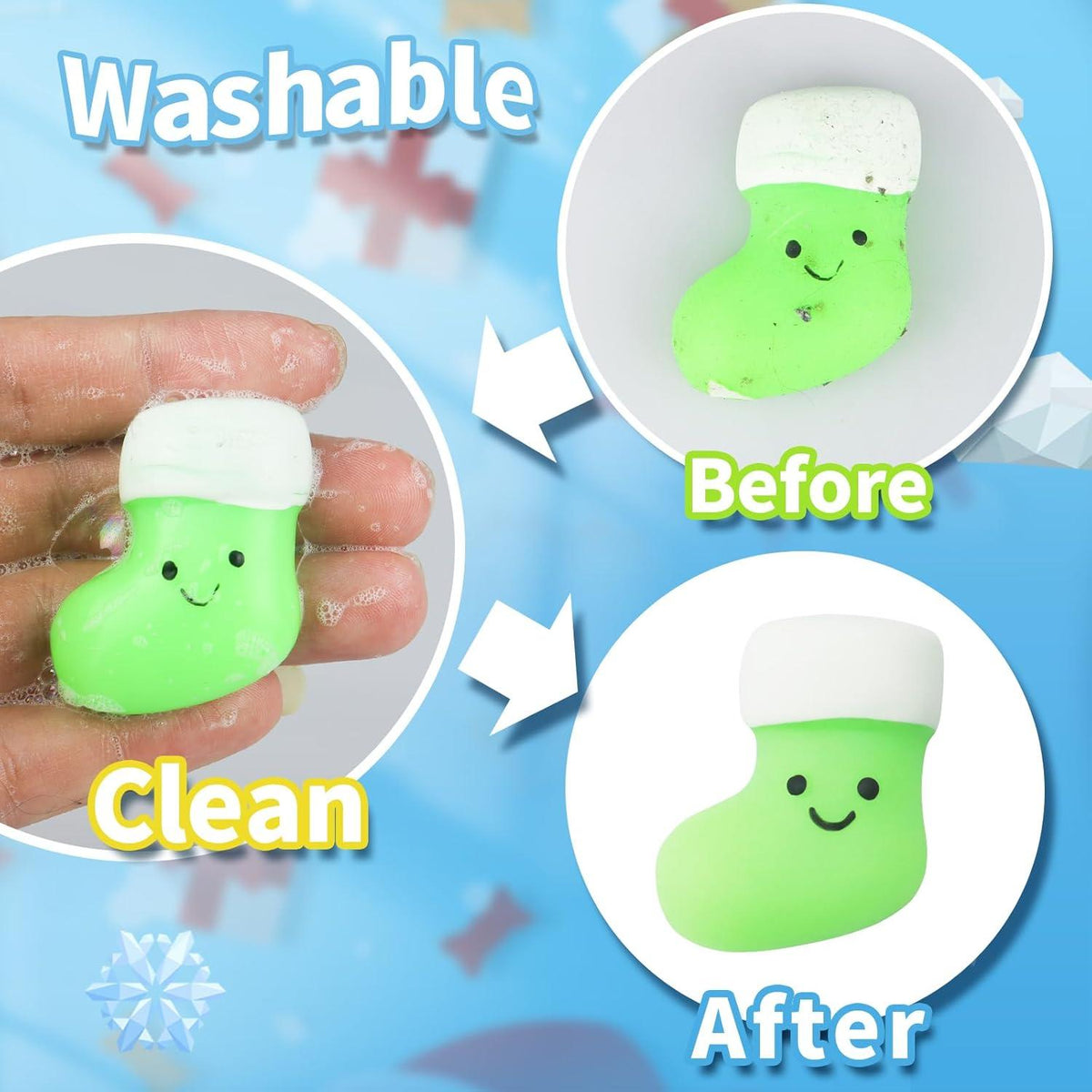 2024 Mochi Adventskalender Squishy Weihnachten 24 Tage Überraschung