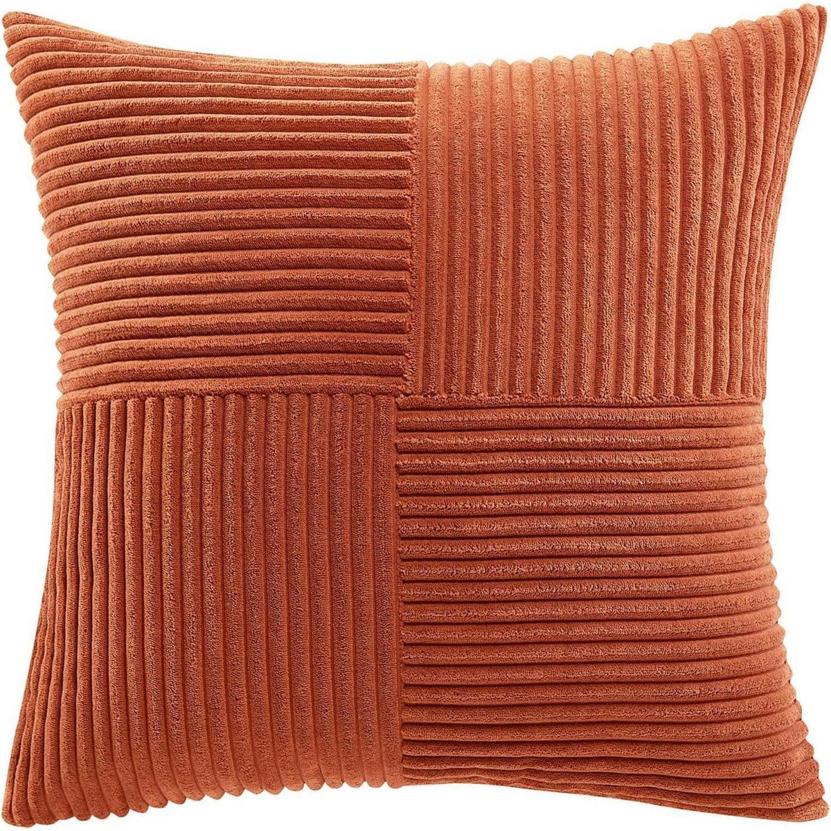 Kissenbezüge 2er Set Kordsamt Karamell 40x40cm Weich Modern